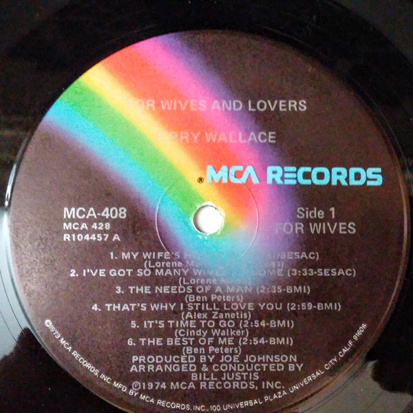 Jerry Wallace - For Wives And Lovers | MCA Records (MCA-408) - 3 Jerry Wallace - For Wives And Lovers | MCA Records (MCA-408) - 3