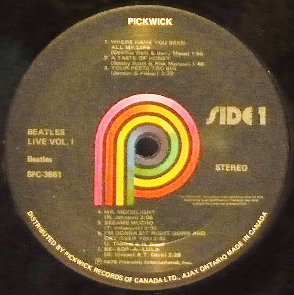 The Beatles - 1st Live Recordings (Volume One) | Pickwick (SPC-3661) - 3 The Beatles - 1st Live Recordings (Volume One) | Pickwick (SPC-3661) - 3