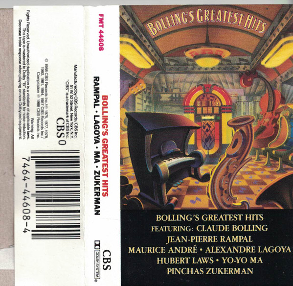 Claude Bolling - Bolling's Greatest Hits | CBS (FMT 44608) - main