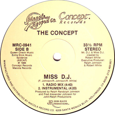 The Concept - Miss D.J. | Concept Records (MRC-0941) - 2 The Concept - Miss D.J. | Concept Records (MRC-0941) - 2