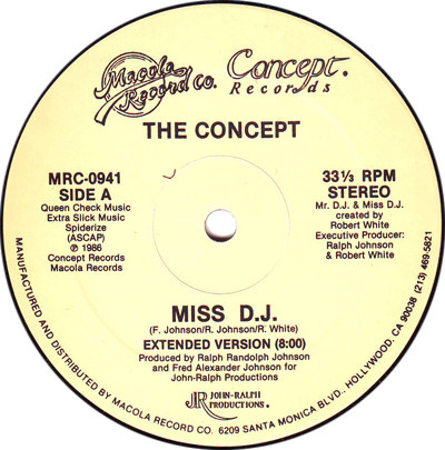 The Concept - Miss D.J. | Concept Records (MRC-0941) - main The Concept - Miss D.J. | Concept Records (MRC-0941) - main