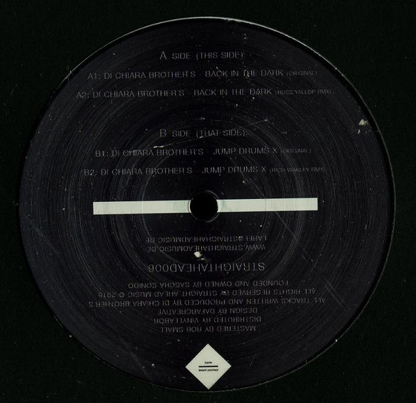 Di Chiara Brother's - Back In The Dark | Straight Ahead Music (STRAIGHAHEAD006) - 2 Di Chiara Brother's - Back In The Dark | Straight Ahead Music (STRAIGHAHEAD006) - 2