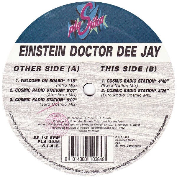 Einstein Doctor Deejay - Cosmic Radio Station | Plastika (PLA 3036) - 3