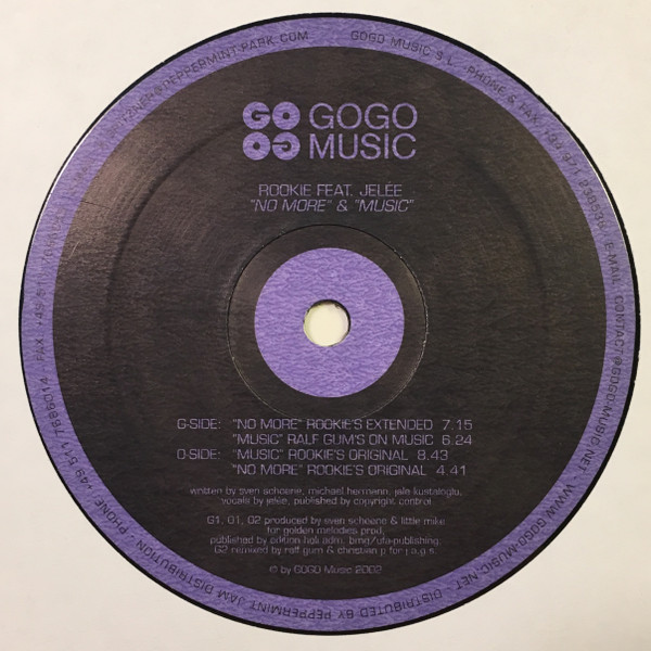 Rookie Feat. Jelée - No More & Music | Gogo Music (GOGO 004) - 4 Rookie Feat. Jelée - No More & Music | Gogo Music (GOGO 004) - 4