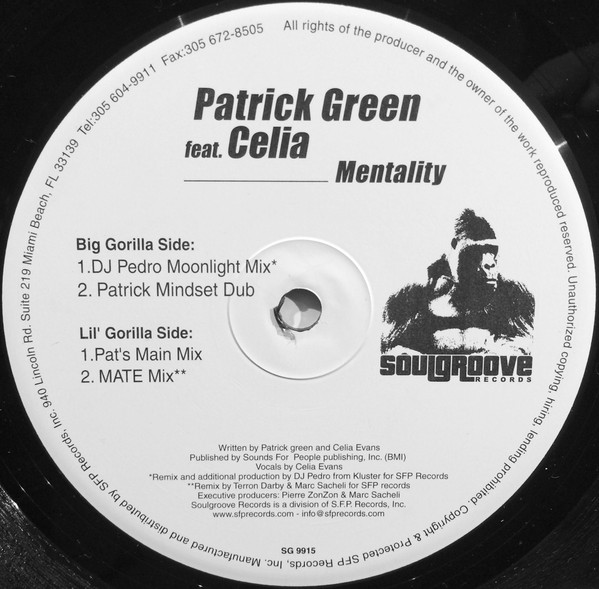Patrick Green Feat. Celia Evans - Mentality | Soulgroove Records (SG 9915)
