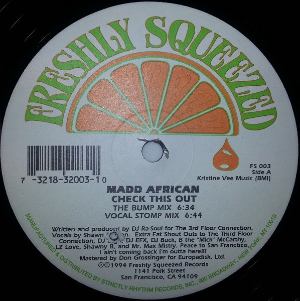 Madd African - Check This Out / Dance Li'l Sistuh | Freshly Squeezed (FS 003) - main Madd African - Check This Out / Dance Li'l Sistuh | Freshly Squeezed (FS 003) - main