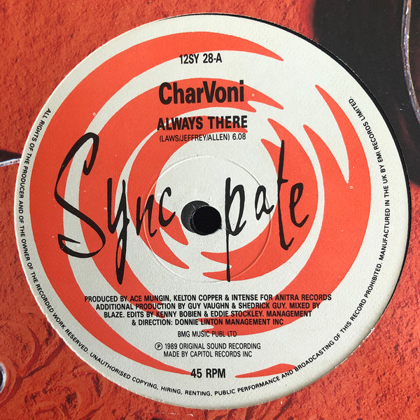 CharVoni - Always There | Syncopate (12SY 28) - 2 CharVoni - Always There | Syncopate (12SY 28) - 2