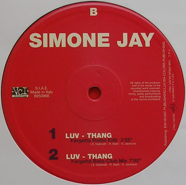 Simone Jay - Luv - Thang | VCI Recordings (8950966) - 4