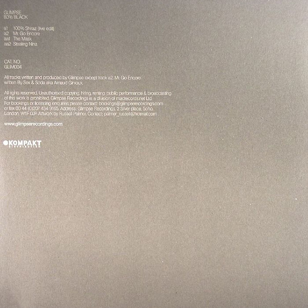 Glimpse - 80% Black | Glimpse (GLIM 004) - 2