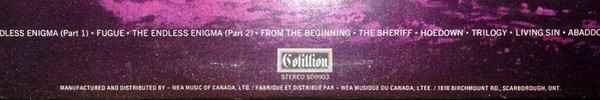 Emerson, Lake & Palmer - Trilogy | Cotillion (SD 9903) - 4