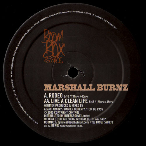 Marshall Burnz - Rodeo | Boom Box Records (BBR07) Marshall Burnz - Rodeo | Boom Box Records (BBR07)