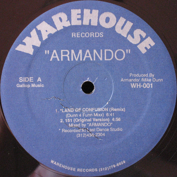 Armando - Land Of Confusion (Remix) | Warehouse Records (WH-001) - main