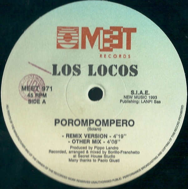 Los Locos - Porompompero | Meet Records (MEET 971) - 2 Los Locos - Porompompero | Meet Records (MEET 971) - 2