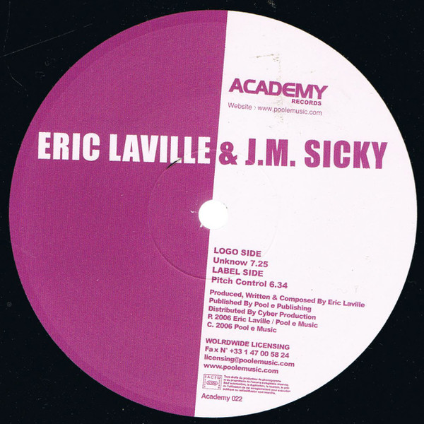 Eric Laville & J. M. Sicky - Unknow / Pitch Control | Academy Records (Academy 022) - 2 Eric Laville & J. M. Sicky - Unknow / Pitch Control | Academy Records (Academy 022) - 2