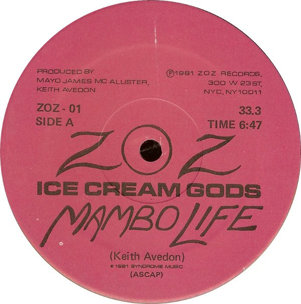 Ice Cream Gods - Mambo Life | Zoz Records (ZOZ-01) - main