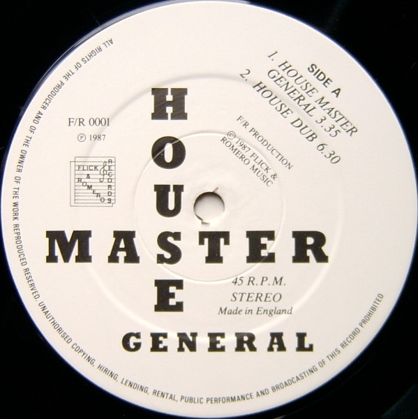 House Master General - House Master General | Flick & Romero Records (F/R 0001) - 3 House Master General - House Master General | Flick & Romero Records (F/R 0001) - 3