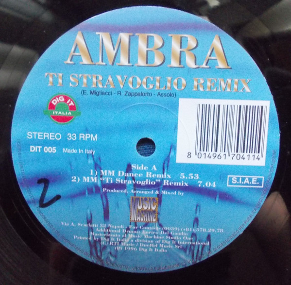 Ambra - Ti Stravoglio Remix | Dig It Italia (DIT 005) - 4