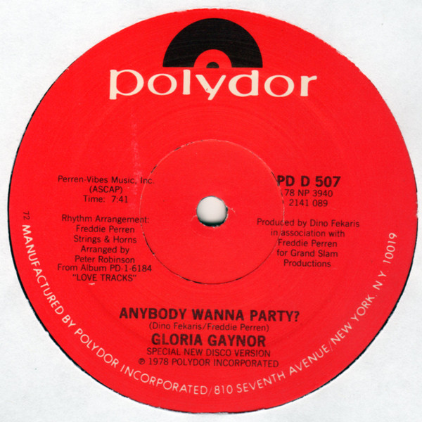 Gloria Gaynor - Anybody Wanna Party? | Polydor (PD D 507) - main