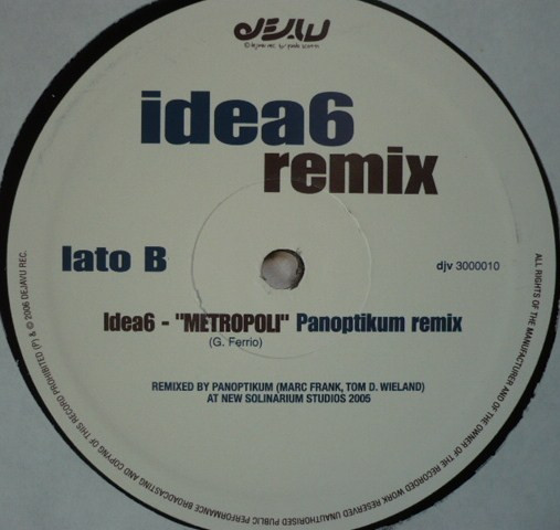 Idea6 - Remix Vol. 1 | Dejavu (djv 3000010) - 4