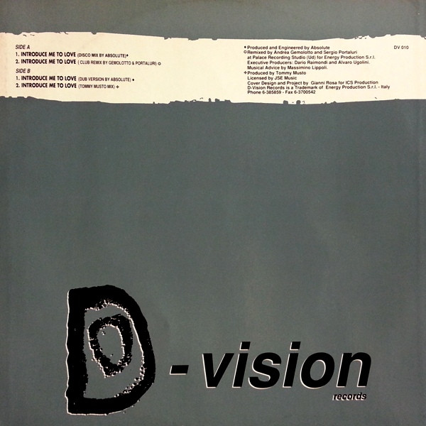 Absolute - Introduce Me To Love | D:vision Records (DV 010) - 2 Absolute - Introduce Me To Love | D:vision Records (DV 010) - 2