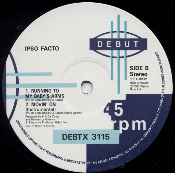 Ipso Facto - Movin' On | Debut (DEBTX 3115) - 4