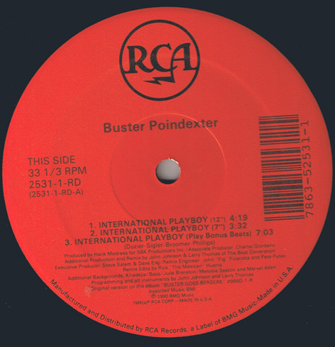 Buster Poindexter - International Playboy | RCA (2531-1-RD)
