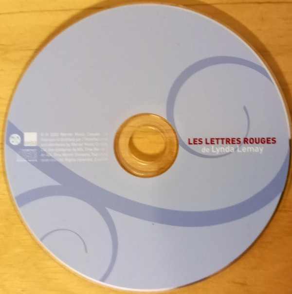 Lynda Lemay - Les Lettres Rouges | WEA (2 44828) - 3 Lynda Lemay - Les Lettres Rouges | WEA (2 44828) - 3