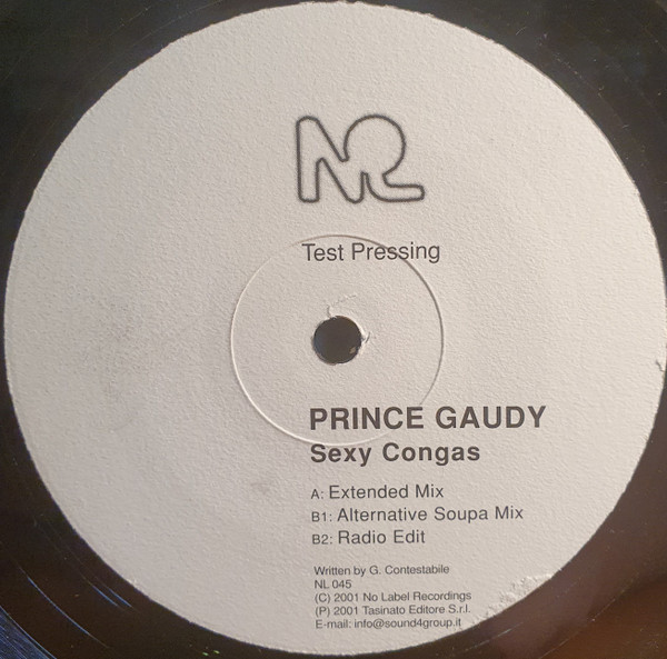 Prince Gaudy - Sexy Congas | No Label (NL 045) - 2