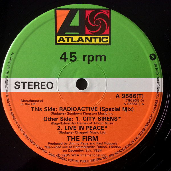The Firm - Radioactive | Atlantic (A 9586(T)) - 3
