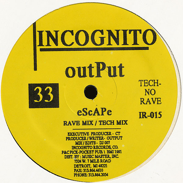 Output - Escape | Incognito Records (IR-015) - main Output - Escape | Incognito Records (IR-015) - main