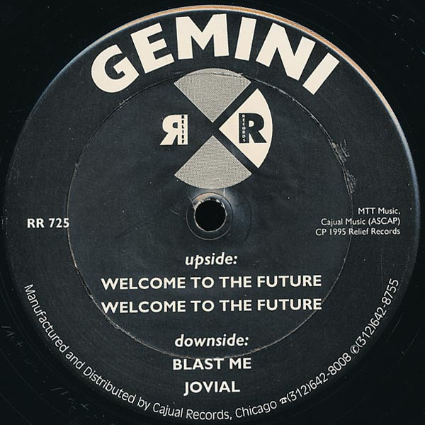 Gemini - Welcome To The Future | Relief Records (RR725)