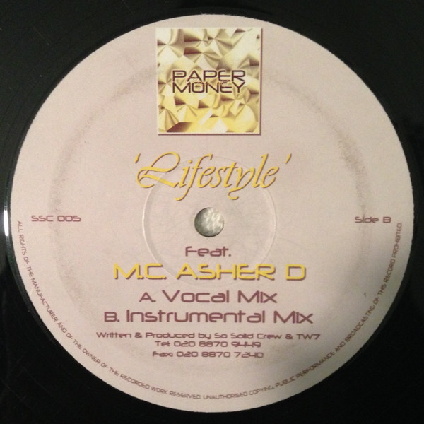MC Asher D - Lifestyle | Paper Money Recordings (SSC 005) - 2 MC Asher D - Lifestyle | Paper Money Recordings (SSC 005) - 2