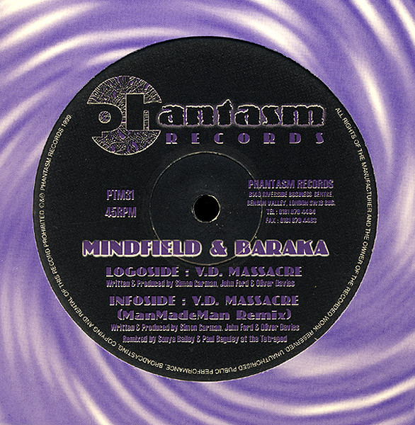 Mindfield & Baraka - V.D. Massacre | Phantasm Records (PTM31) - main