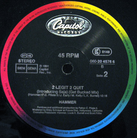 MC Hammer - 2 Legit 2 Quit | Capitol Records (060-20 4576 6) - 4 MC Hammer - 2 Legit 2 Quit | Capitol Records (060-20 4576 6) - 4
