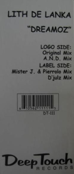 Lith De Lanka - Dreamoz | Deep Touch Records (DT 111) - 2 Lith De Lanka - Dreamoz | Deep Touch Records (DT 111) - 2