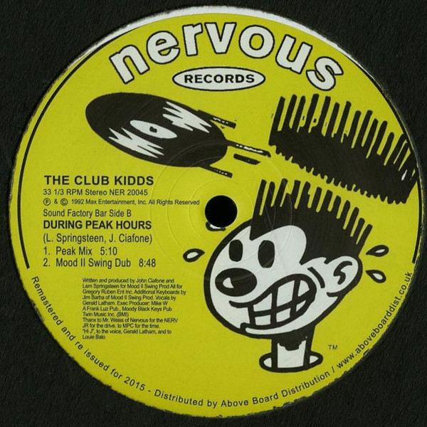 The Club Kidds - You Can Take Me / During Peak Hours | Nervous Records (NER 20045) - 2 The Club Kidds - You Can Take Me / During Peak Hours | Nervous Records (NER 20045) - 2