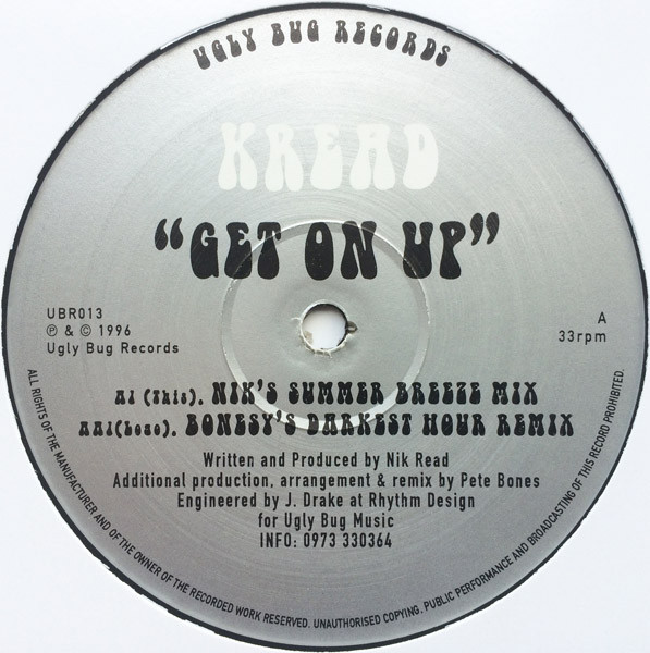 Kread - Get On Up | Ugly Bug Records (UBR013) - main