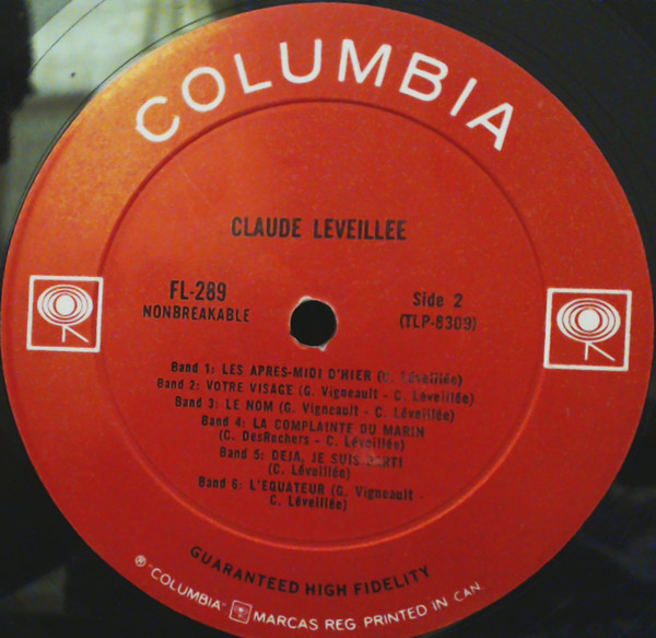 Claude Léveillée - Claude Léveillée | Columbia (FL-289) - 4