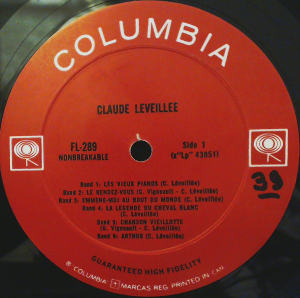 Claude Léveillée - Claude Léveillée | Columbia (FL-289) - 3