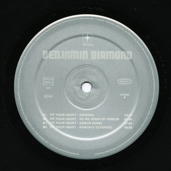 Benjamin Diamond - Fit Your Heart | Diamond Traxx (DIAM 007 EP) - 4