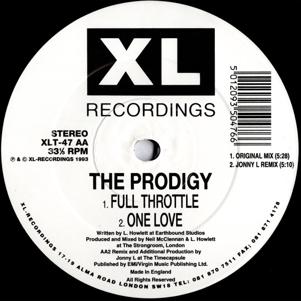 The Prodigy - One Love | XL Recordings (XLT 47) - 4