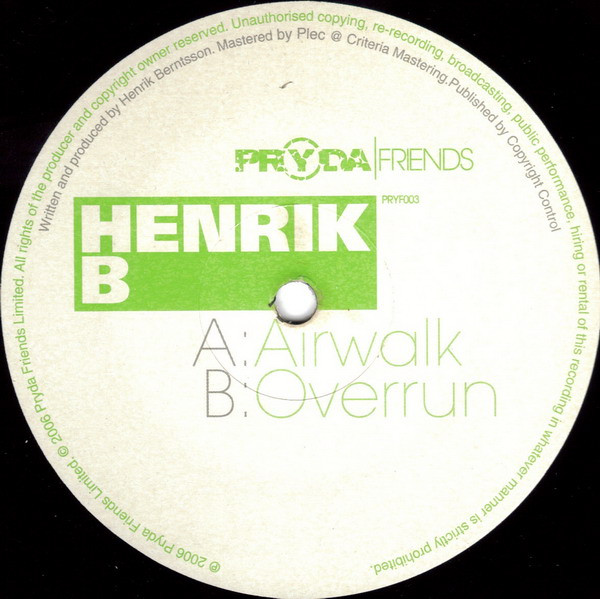 Henrik B - Airwalk | Pryda Friends (PRYF003) - 2 Henrik B - Airwalk | Pryda Friends (PRYF003) - 2