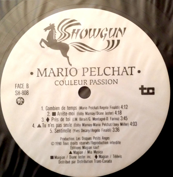 Mario Pelchat - Couleur Passion [Vinyl] | Showgun (SH-808) - 4