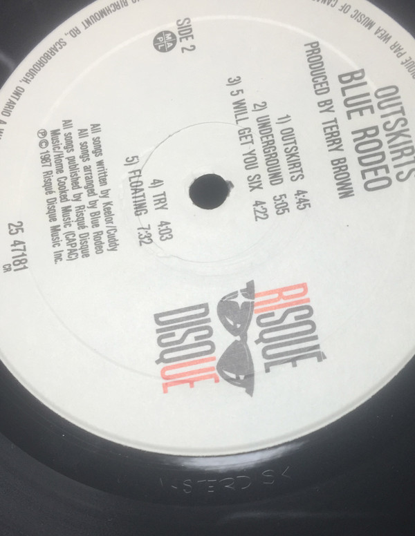 Blue Rodeo - Outskirts [Vinyl] | Risqué Disque (25 47181) - 10