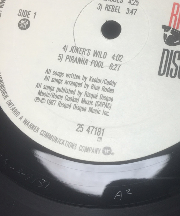 Blue Rodeo - Outskirts [Vinyl] | Risqué Disque (25 47181) - 8