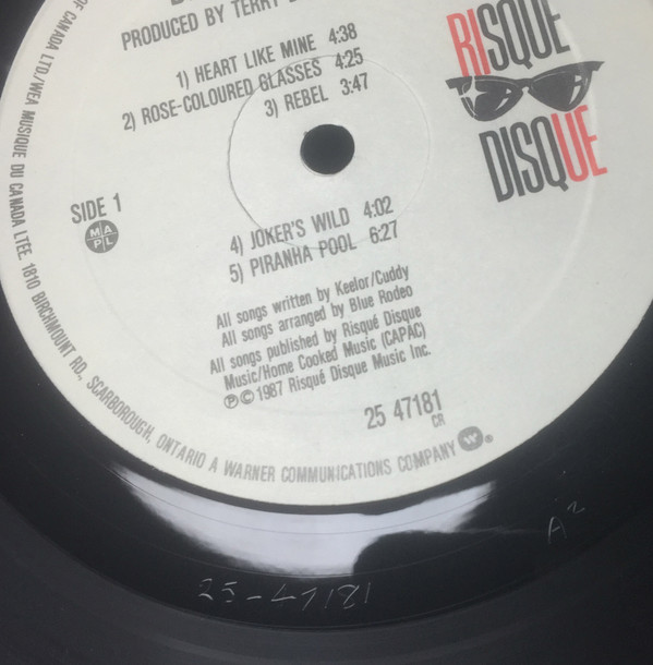 Blue Rodeo - Outskirts [Vinyl] | Risqué Disque (25 47181) - 7