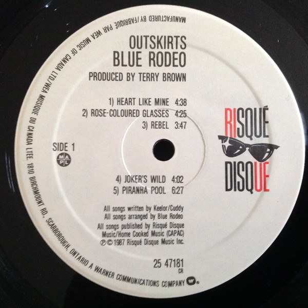 Blue Rodeo - Outskirts [Vinyl] | Risqué Disque (25 47181) - 3
