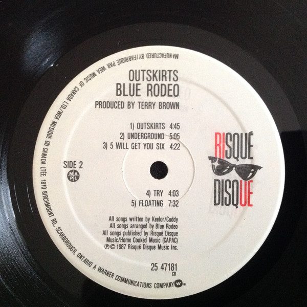 Blue Rodeo - Outskirts [Vinyl] | Risqué Disque (25 47181) - 4