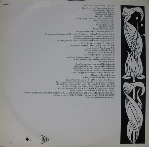 Spyro Gyra - Morning Dance | MCA Records (INS 2003) - 4 Spyro Gyra - Morning Dance | MCA Records (INS 2003) - 4