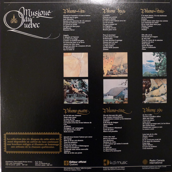 Various - Musique Du Québec - Volume Deux | Kébec-Disc (KDM-968) - 4